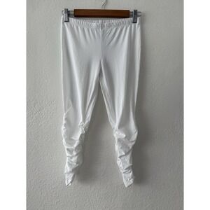 NWT BOBI Cotton LA SHIRRED LEGGING White Size Small